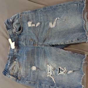 Boys Old Navy distressed denim shorts size L 10/22